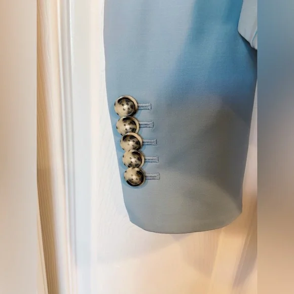 NWT $648 Veronica Beard Hosanna Virgin Wool Blend Dickey Jacket Sea Glass - Picture 10 of 10